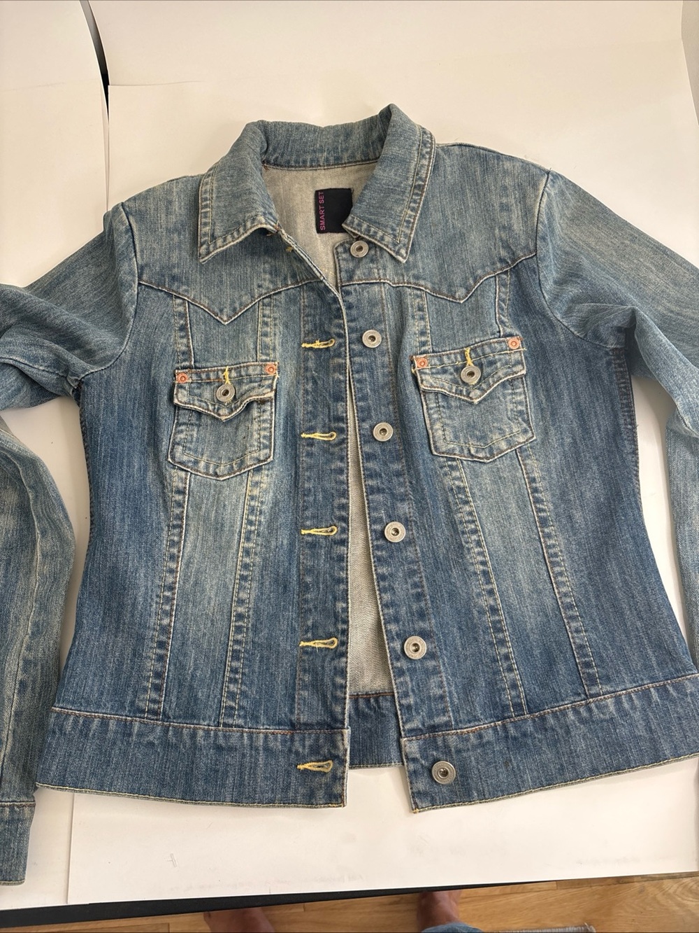 Smart Set Light Blue Denim Jacket - Women's Jean Jacket - Picture 1 of 12